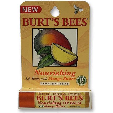 Burt's Bees 100% Natural Lip Balm Mango 4.25g - Maison des fragrances