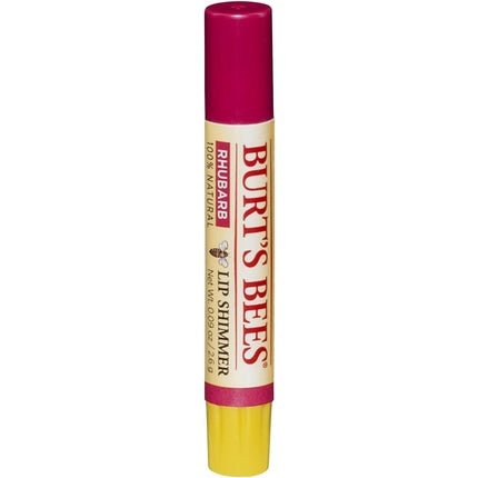 Burt's Bees 100% Natural Moisturizing Lip Shimmer Rhubarb with Shea Butter Beeswax and Vitamin E 2.6g - Maison des fragrances