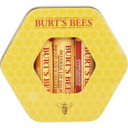 Burt's Bees Lip Balm Gift Set Beeswax Honey Pomegranate Lip Balms Trio Tin in Reusable Keepsake Tin 3x4.25g - Maison des fragrances