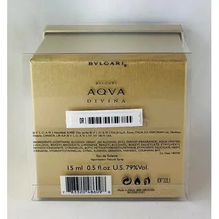 Bvlgari Aqva Divina Eau de Toilette 15ml Unisexe - Maison des fragrances