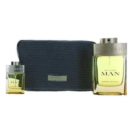 Bvlgari Man Wood Neroli Fragrance Set Eau de Parfum 100ml+15ml+Pouch 300g - Maison des fragrances