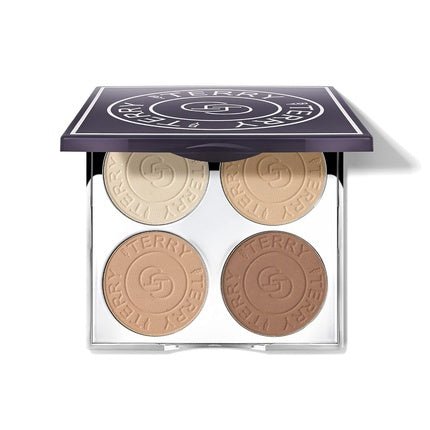 By Terry Hyaluronic Hydra - Powder Palette 4 - Shade Vegan Contour Palette for Flawless and Matte Complexion Medium to Warm - Maison des fragrances