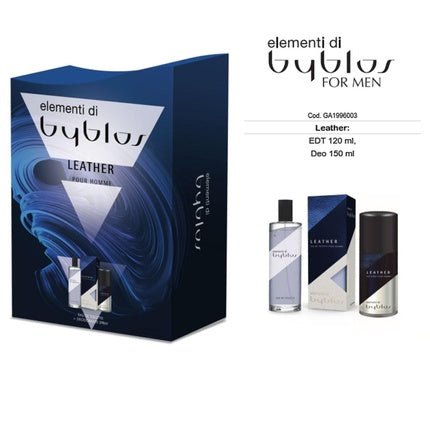 Byblos 2024 Leather 120 Milliliters + Deodorant 150 Milliliters Eau de Toilette Unisexe - Maison des fragrances