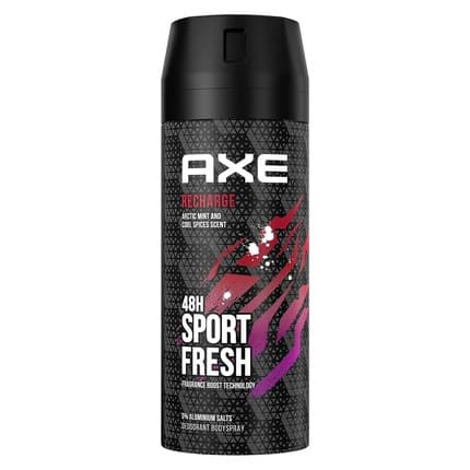 Axe/Lynx Ax Body Recharge Sport Fresh Deodorant without Aluminum 150ml Unisex