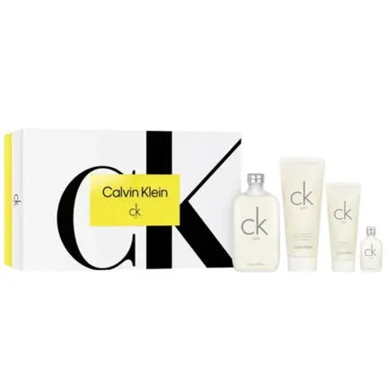 Calvin Klein One Eau De Toilette 200ml and 15ml + Body Lotion 200ml + Shower Gel 100ml Unisex Gift Set - Maison des fragrances