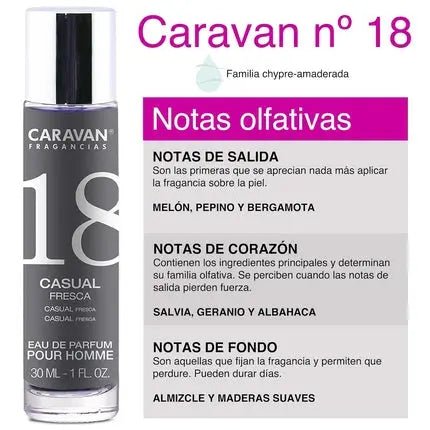CARAVAN Men's Perfume N18 30ml 44 DE - Maison des fragrances
