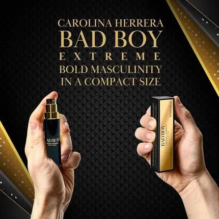 Carolina Herrera Bad Boy Extreme Cologne Homme Mini Spray Eau de parfum 0.34 Fl Oz - Maison des fragrances