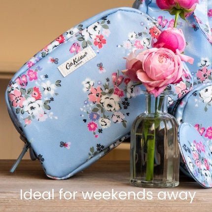 Cath Kidston Wash Bag Clifton Rose Small Make Up Bag with Mirror - Maison des fragrances