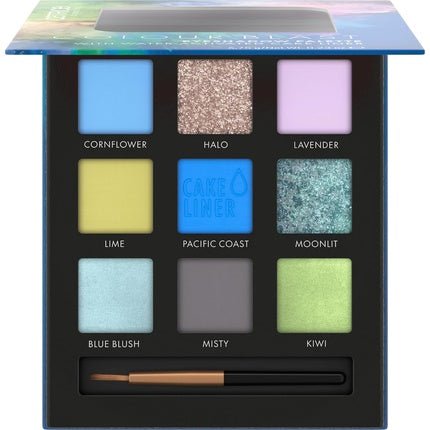 Catrice Colour Blast Eyeshadow Palette 010 Gorgeous Plums Neutrals and Reds with Water Activated Cake Liner Vegan and Cruelty Free Blue meets Lime - Maison des fragrances