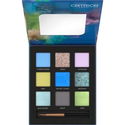 Catrice Colour Blast Eyeshadow Palette 010 Gorgeous Plums Neutrals and Reds with Water Activated Cake Liner Vegan and Cruelty Free Blue meets Lime - Maison des fragrances