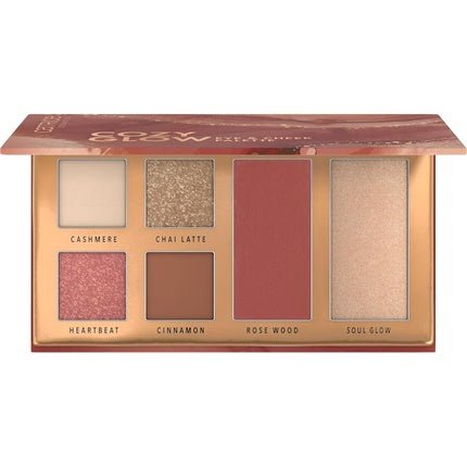 Catrice Cozy Glow Eye & Cheek Palette Rouge Palette 6 Colors Long - Lasting Shimmering Matte Vegan Perfume Alcohol Paraben Free 10g - Maison des fragrances