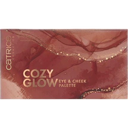 Catrice Cozy Glow Eye & Cheek Palette Rouge Palette 6 Colors Long - Lasting Shimmering Matte Vegan Perfume Alcohol Paraben Free 10g - Maison des fragrances