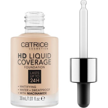 Catrice HD Liquid Coverage Foundation No. 010 Nude Long - Lasting Matte - Maison des fragrances