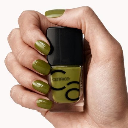 Catrice ICONAILS Gel Lacquer Nail Polish No. 176 Green Long - Lasting Glossy Acetone - Free Vegan Without Microplastic Particles Without Preservatives 10.5ml - Maison des fragrances