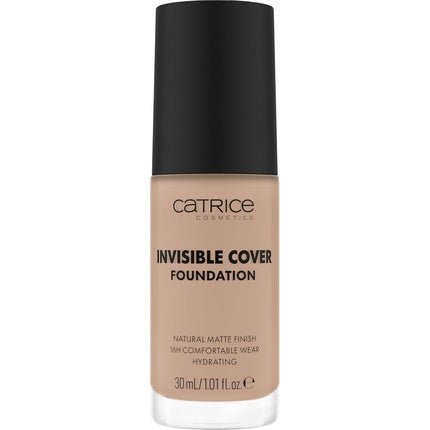 Catrice Invisible Cover Foundation 30ml 020N Moisturizing Long - Lasting Natural for Dry Skin Vegan Oil - Free Paraben - Free Microplastic - Free - Maison des fragrances