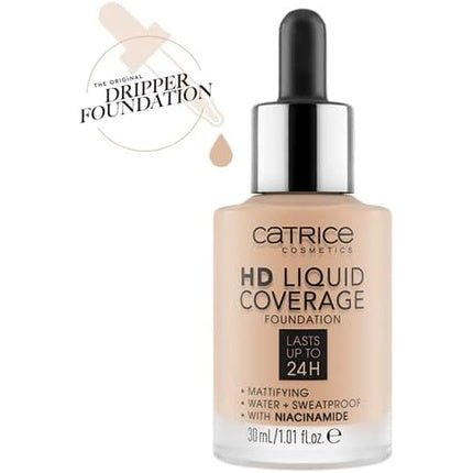 Catrice Make - Up HD Liquid Coverage Foundation Sand Beige 30ml - Maison des fragrances