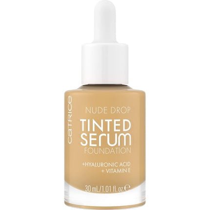 Catrice Nude Drop Tinted Serum Foundation Lightweight Hydrating Buildable Coverage Enriched with Hyaluronic Acid & Vitamin E Vegan & Cruelty Free 1.01 Ounce - Maison des fragrances