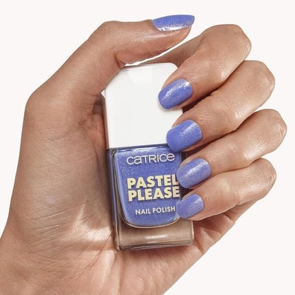 Catrice Pastel Please Nail Polish Nr. 020 Blue Long - Lasting Highly Pigmented Shimmery Intense Color Acetone - Free Vegan Without Microplastic Particles Without Perfume 10.5ml - Maison des fragrances