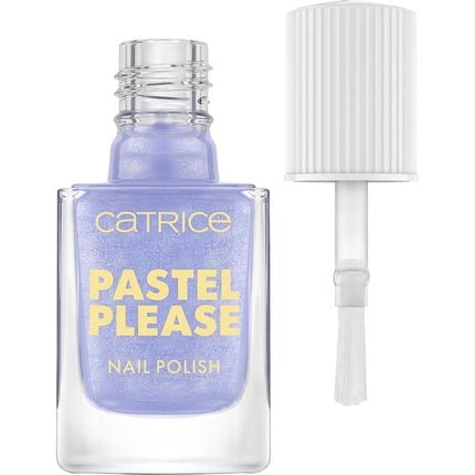 Catrice Pastel Please Nail Polish Nr. 020 Blue Long - Lasting Highly Pigmented Shimmery Intense Color Acetone - Free Vegan Without Microplastic Particles Without Perfume 10.5ml - Maison des fragrances