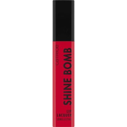 Catrice Shine Bomb Lip Lacquer Lipstick No. 040 Red Long - Lasting Instant Result Intensely Colorful Vegan Oil - Free Paraben - Free Microplastic - Free 3ml - Maison des fragrances