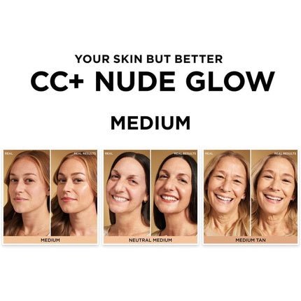 CC+ Nude Glow Lightweight Foundation with Glow Serum SPF40 Neutral Medium 32ml - Maison des fragrances