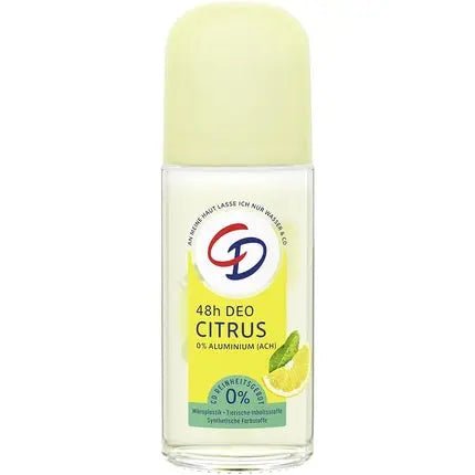 Cd BIO Deo Roll-On Citrus Deodorant without Aluminum Salts Long-lasting Protection for 48 Hours Vegan Skincare Product Suitable for Sensitive Skin 50ml Unisexe - Maison des fragrances