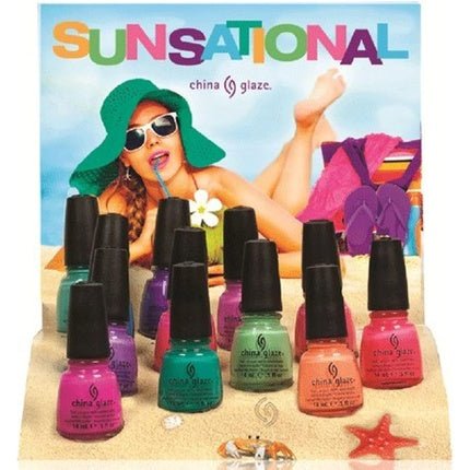 China Glaze Highlight Of My Summer Nail Polish Lacquer with Hardeners 14ml - Maison des fragrances
