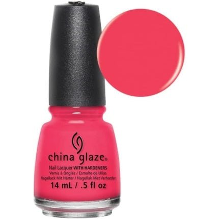 China Glaze Pool Party Nail Polish Lacquer with Hardeners 14ml Party Pink - Maison des fragrances