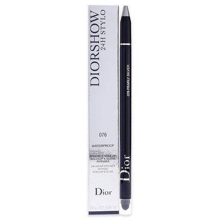 Christian Dior Diorshow 24H Stylo Waterproof Eyeliner 076 Pearly Silver - Maison des fragrances
