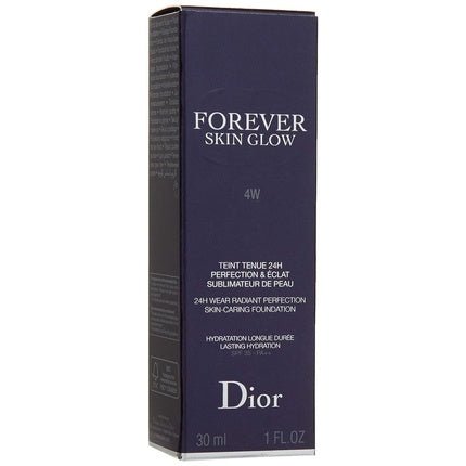Christian Dior Forever Skin Glow 24h Skin Caring Foundation 4w Warm/Glow SPF 35 1.0 Ounce - Maison des fragrances