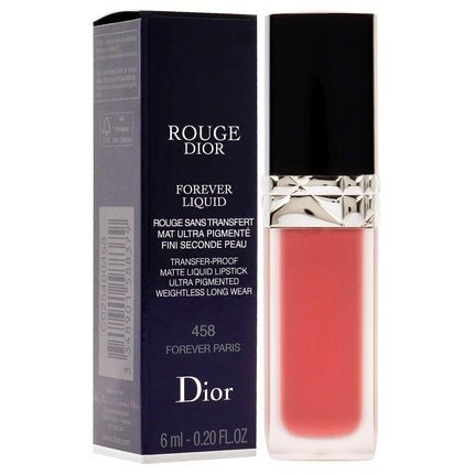 Christian Dior Rouge Dior Forever Liquid Matte 458 Forever Paris Lipstick Women 0.2 oz - Maison des fragrances