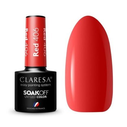 Claresa 406 Red UV Nail Polish 5ml - Maison des fragrances