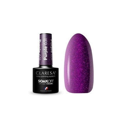 Claresa 631 Purple UV Nail Polish 5ml - Maison des fragrances