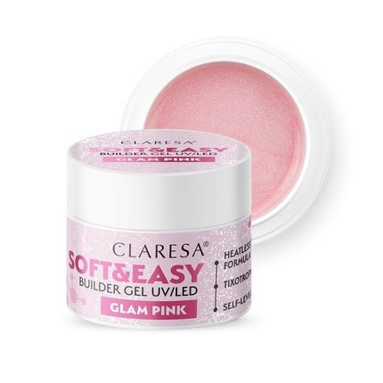 Claresa Builder Gel Soft & Easy Glam Pink 90g - Maison des fragrances