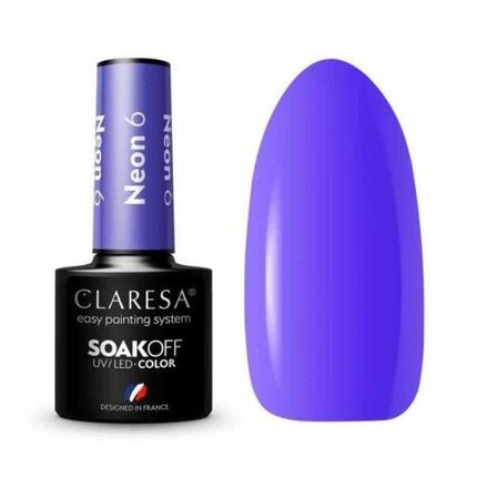 Claresa Neon UV Nail Polish 5ml - Pack of 6 - Maison des fragrances