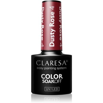 Claresa Soak Off Uv/Led Dusty Rose Hybrid Nail Polish 004 5g - Maison des fragrances