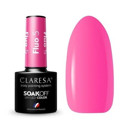 Claresa Soak Off Uv/Led Fluorescent Hybrid Nail Polish 05 5g - Maison des fragrances