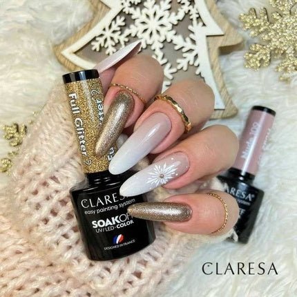 Claresa Soak Off Uv/Led Full Glitter Hybrid Nail Polish 2 5g - Maison des fragrances