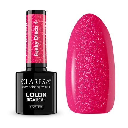 Claresa Soak Off Uv/Led Funky Disco Hybrid Nail Polish 4 5g - Maison des fragrances