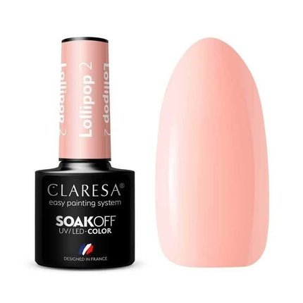 Claresa Soak Off Uv/Led Lollipop Hybrid Nail Polish 02 5g - Maison des fragrances