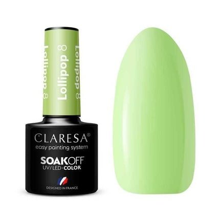Claresa Soak Off Uv/Led Lollipop Hybrid Nail Polish 08 5g - Maison des fragrances