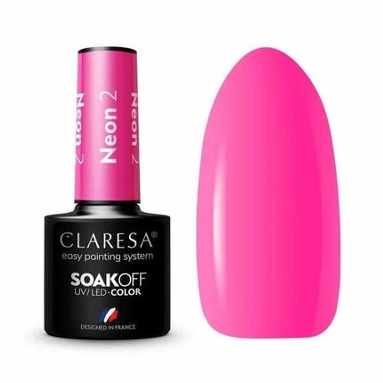 Claresa Soak Off Uv/Led Neon Hybrid Nail Polish 2 5g - Maison des fragrances