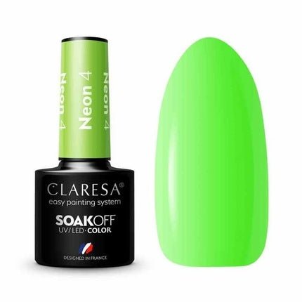 Claresa Soak Off Uv/Led Neon Hybrid Nail Polish 4 5g - Maison des fragrances