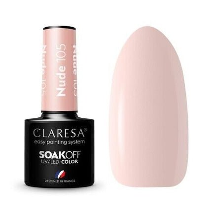 Claresa Soak Off Uv/Led Nude Hybrid Nail Polish 105 - 5g - Maison des fragrances