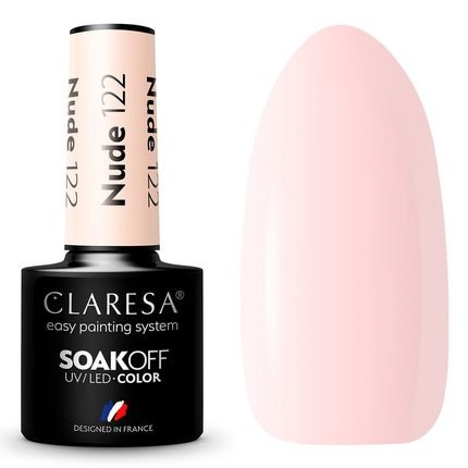 Claresa Soak Off Uv/Led Nude Hybrid Nail Polish 122 - 5g - Maison des fragrances