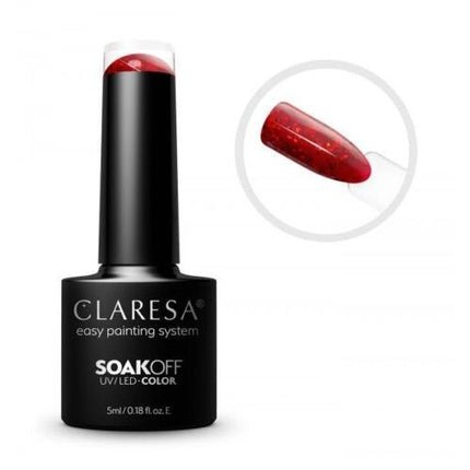 CLARESA SoakOFF UV/LED Gel Red 431 5ml - Maison des fragrances