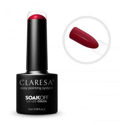 CLARESA SoakOFF UV/LED Gel Red 435 5ml - Maison des fragrances