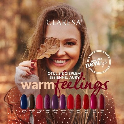 Claresa UV LED Nail Polish Collection Hybrid Manicure Soak Off - Red Color No. 439 5ml - Maison des fragrances