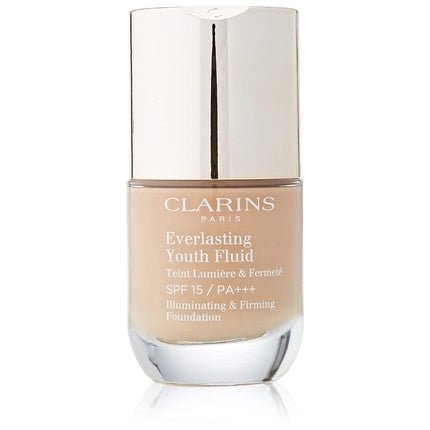 Clarins Everlasting Youth Fluid 112.3 Sandalwood 30mL SPF15 Makeup for Women - Maison des fragrances
