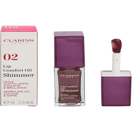 Clarins Lip Comfort Oil Shimmer 02 Purple Rain 7ml - Maison des fragrances